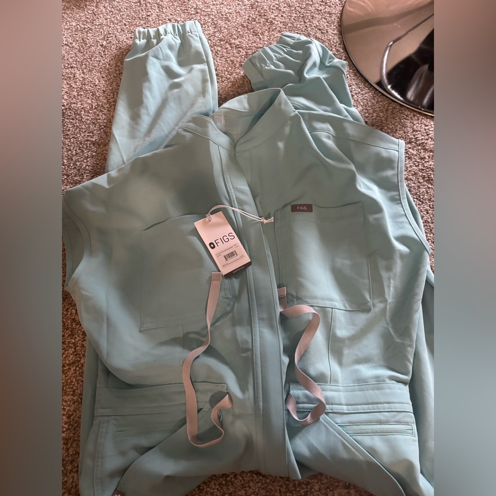 Figs jumpsuit sea glass